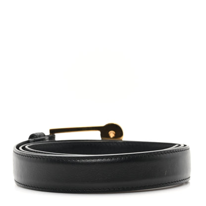 Versace Calfskin La Medusa Skinny 90 36 Belt Black 2 of 6
