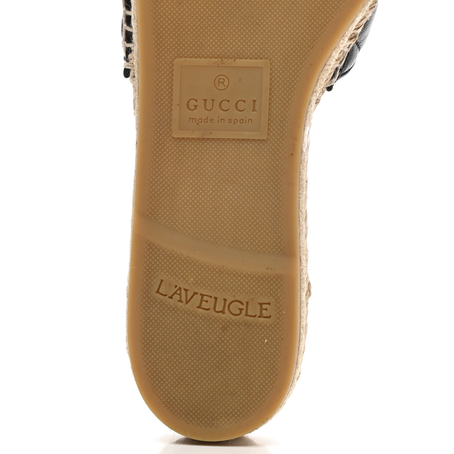 Gucci Nappa Matelasse GG Marmont Espadrille Slide Sandals 40.5 Black 6 of 10
