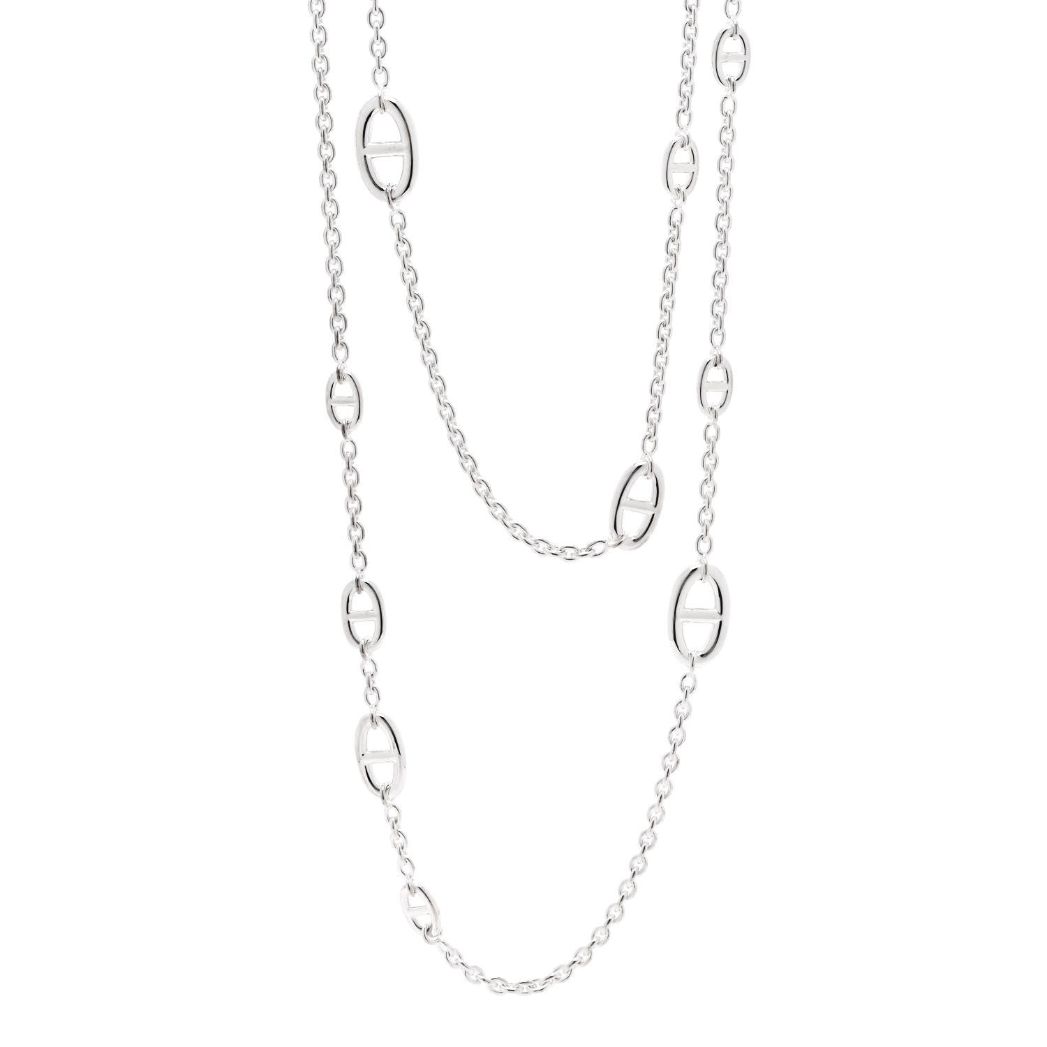 Hermes Sterling Silver Farandole Necklace 160 1 of 5