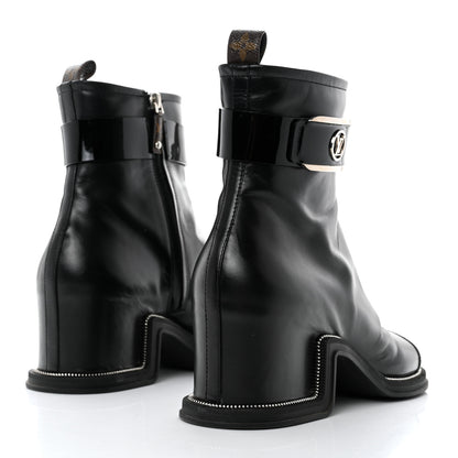 Louis Vuitton Calfskin Moonlight Boots 41 Black 4 of 8