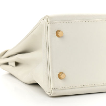 Hermes Evercolor Kelly Retourne 32 White 9 of 16