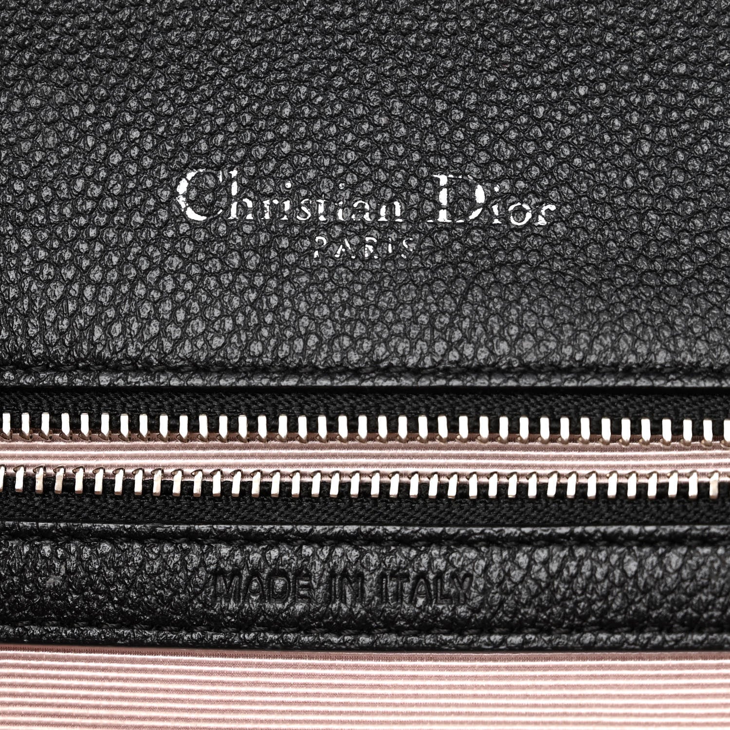 Christian Dior Grained Calfskin Medium Diorama Flap Bag Black 6 of 11