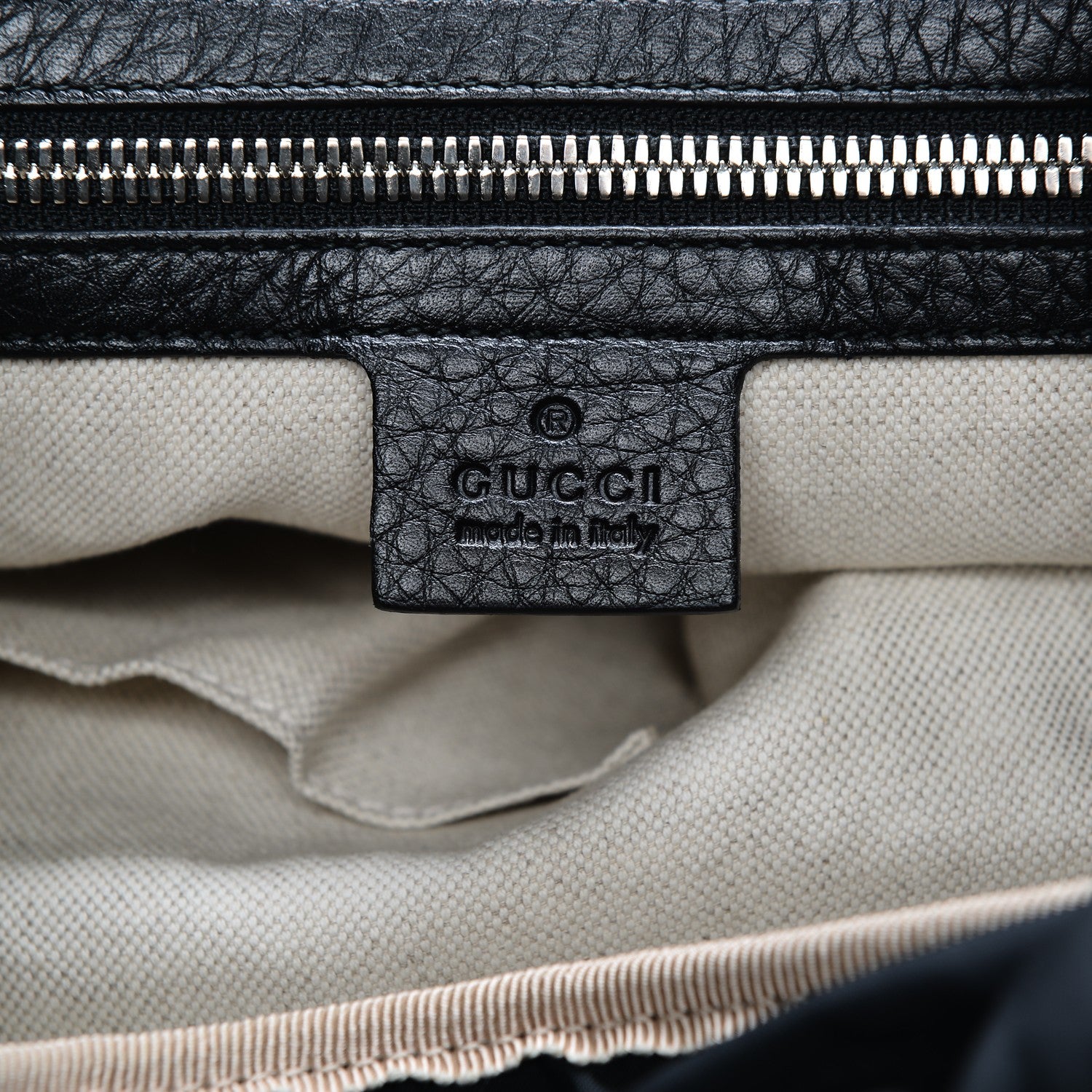 Gucci Pebbled Calfskin Soho Backpack Black 6 of 7