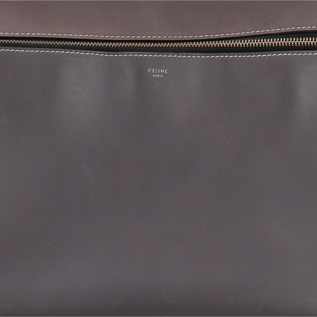 Celine Smooth Calfskin Medium Edge Shoulder Bag Grey 7 of 9
