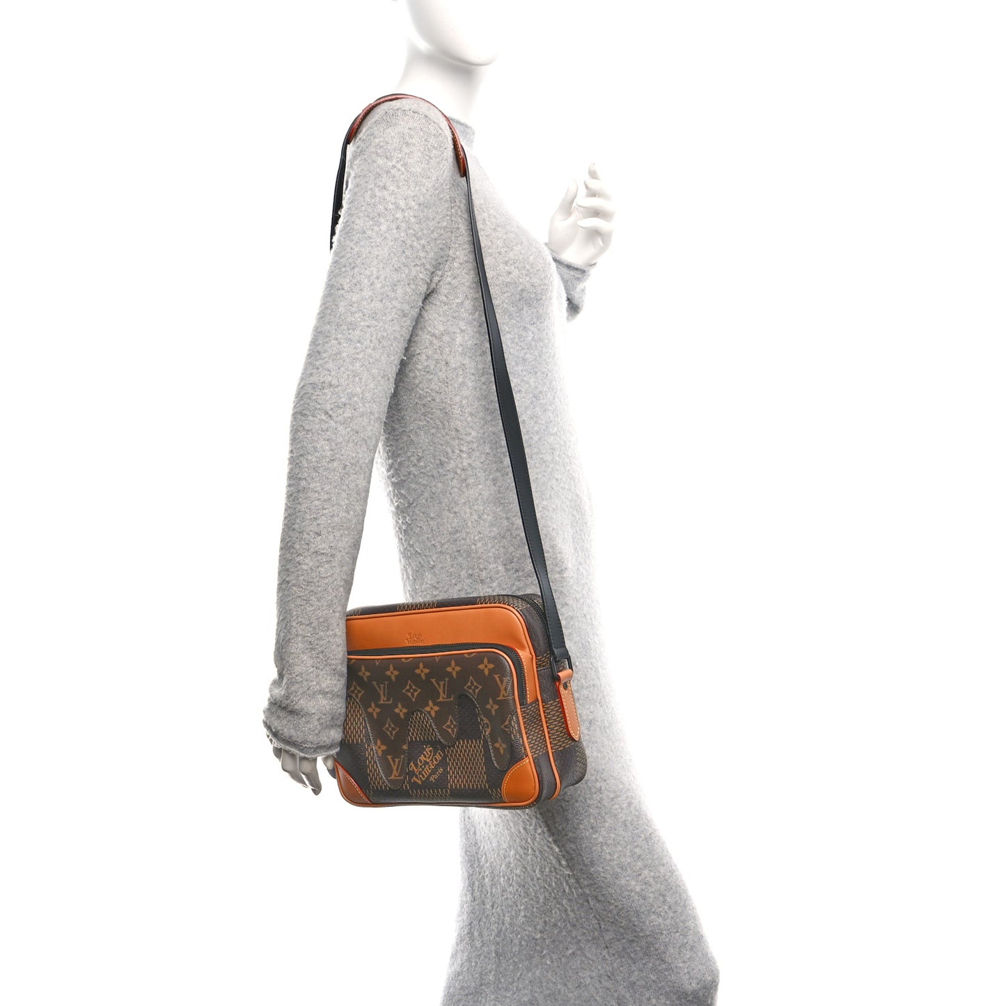 x NIGO Giant Damier Ebene Monogram Nil Messenger