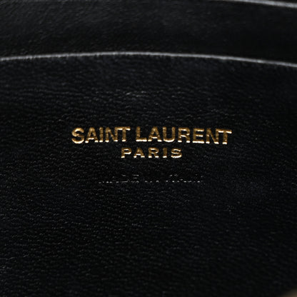 Saint Laurent Grain De Poudre Matelasse Monogram Mini Lou Camera Bag Black 6 of 12
