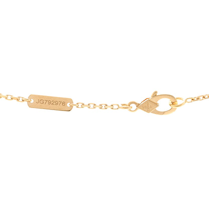 Van Cleef & Arpels 18K Yellow Gold Mother of Pearl Vintage Alhambra Pendant Necklace 4 of 5
