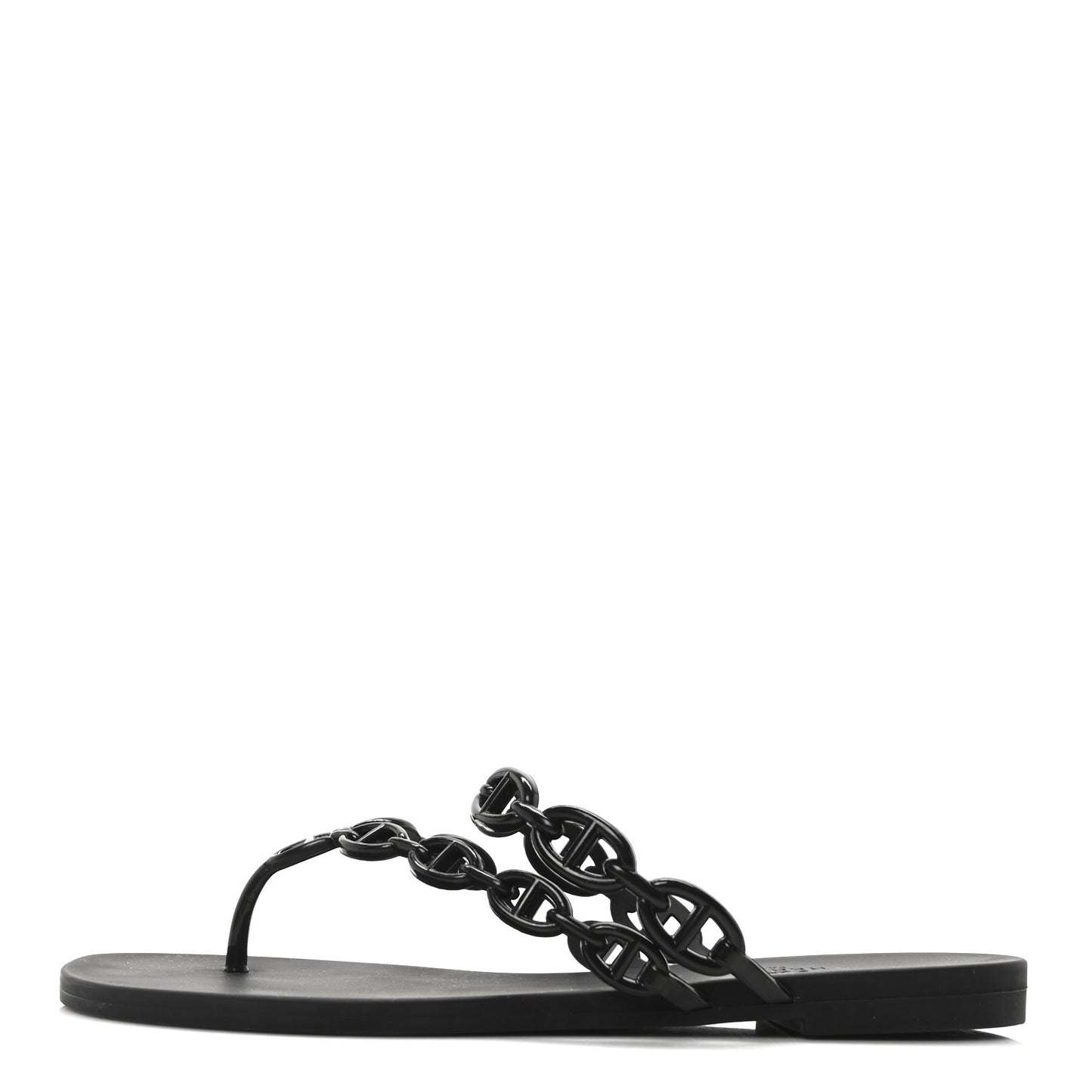 Rubber Womens Island Sandals 38 Black