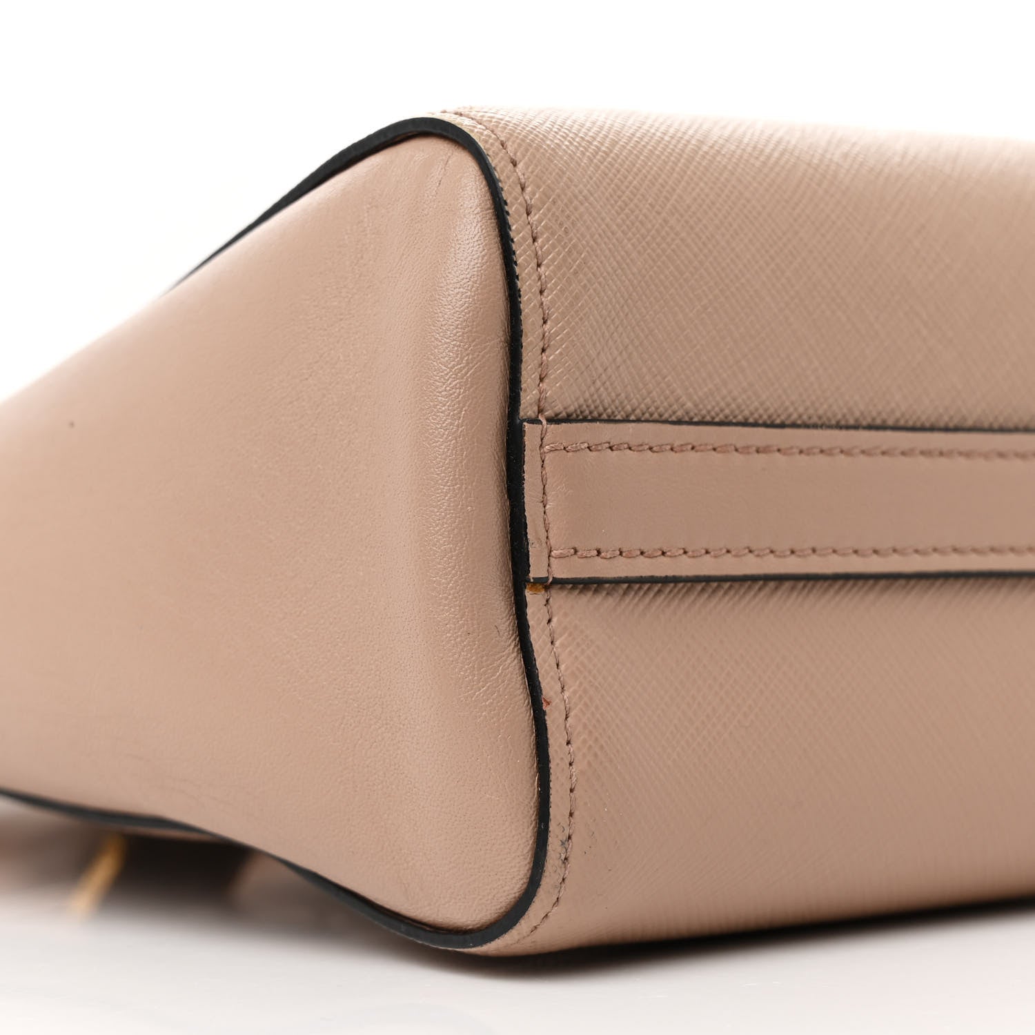 Prada Saffiano Soft Calfskin Small Zippered Tote Cipria 9 of 12