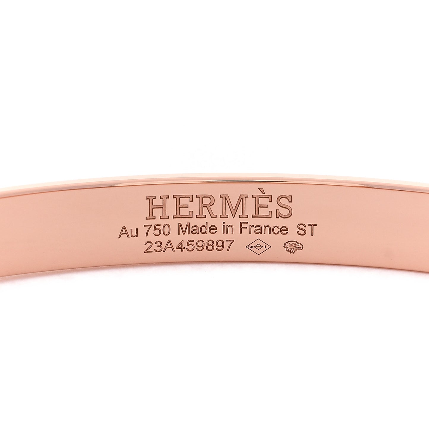 18K Rose Gold Diamond PM Collier De Chien Bracelet ST