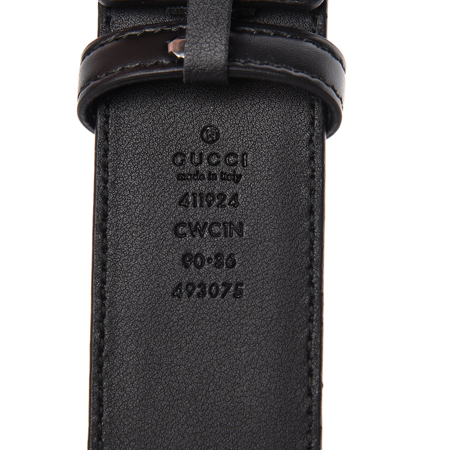 Guccissima Signature Interlocking G 40mm Belt 90 36 Black
