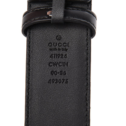 Gucci Guccissima Signature Interlocking G 40mm Belt 90 36 Black 4 of 6