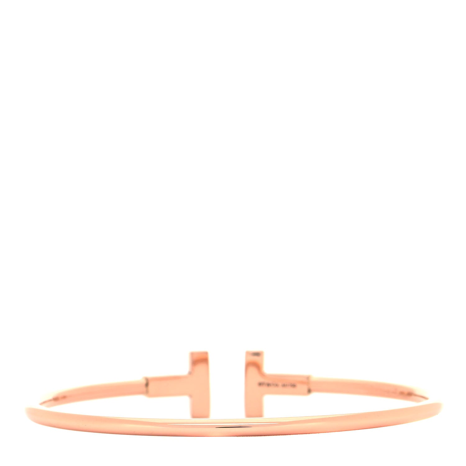 Tiffany 18K Rose Gold T Wire Bracelet 3 of 4