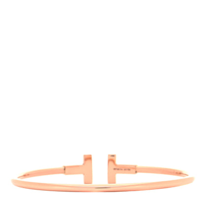 Tiffany 18K Rose Gold T Wire Bracelet 3 of 4
