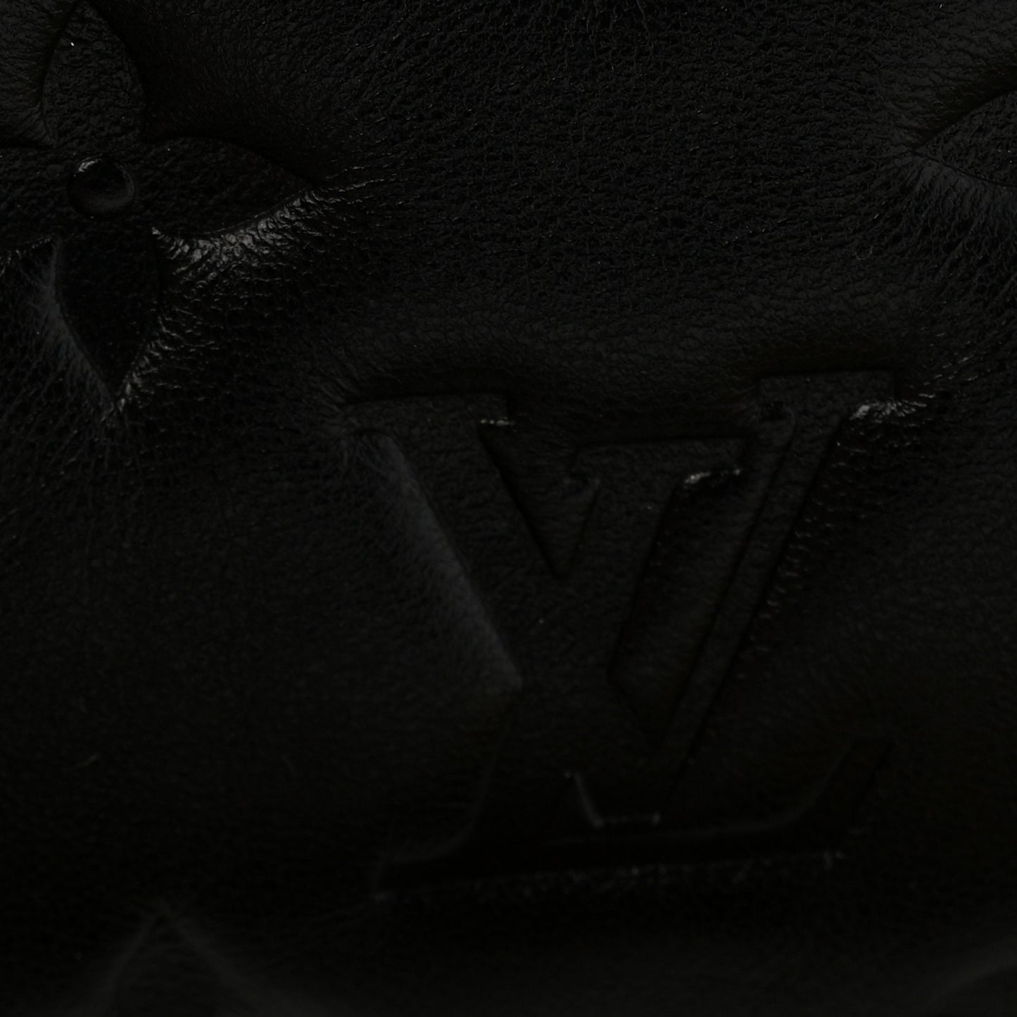 Lambskin Embossed Monogram Coussin BB Black