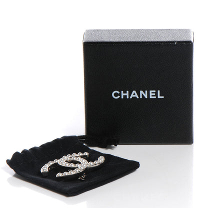 Chanel Pearl CC Brooch Silver 5 of 5