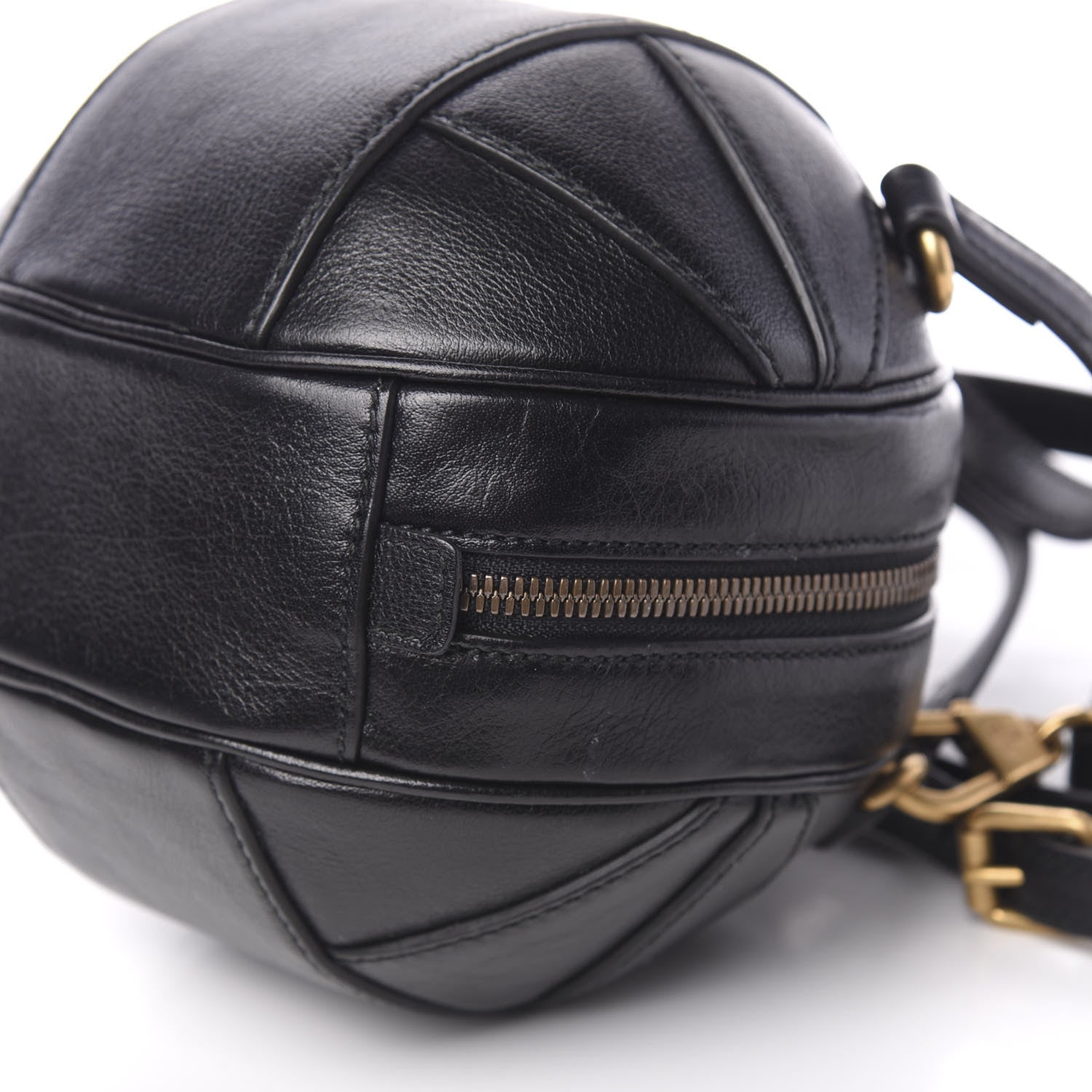 Gucci Piuma Lux Energy Mini Tifosa Basketball Shaped Shoulder Bag Black 8 of 9