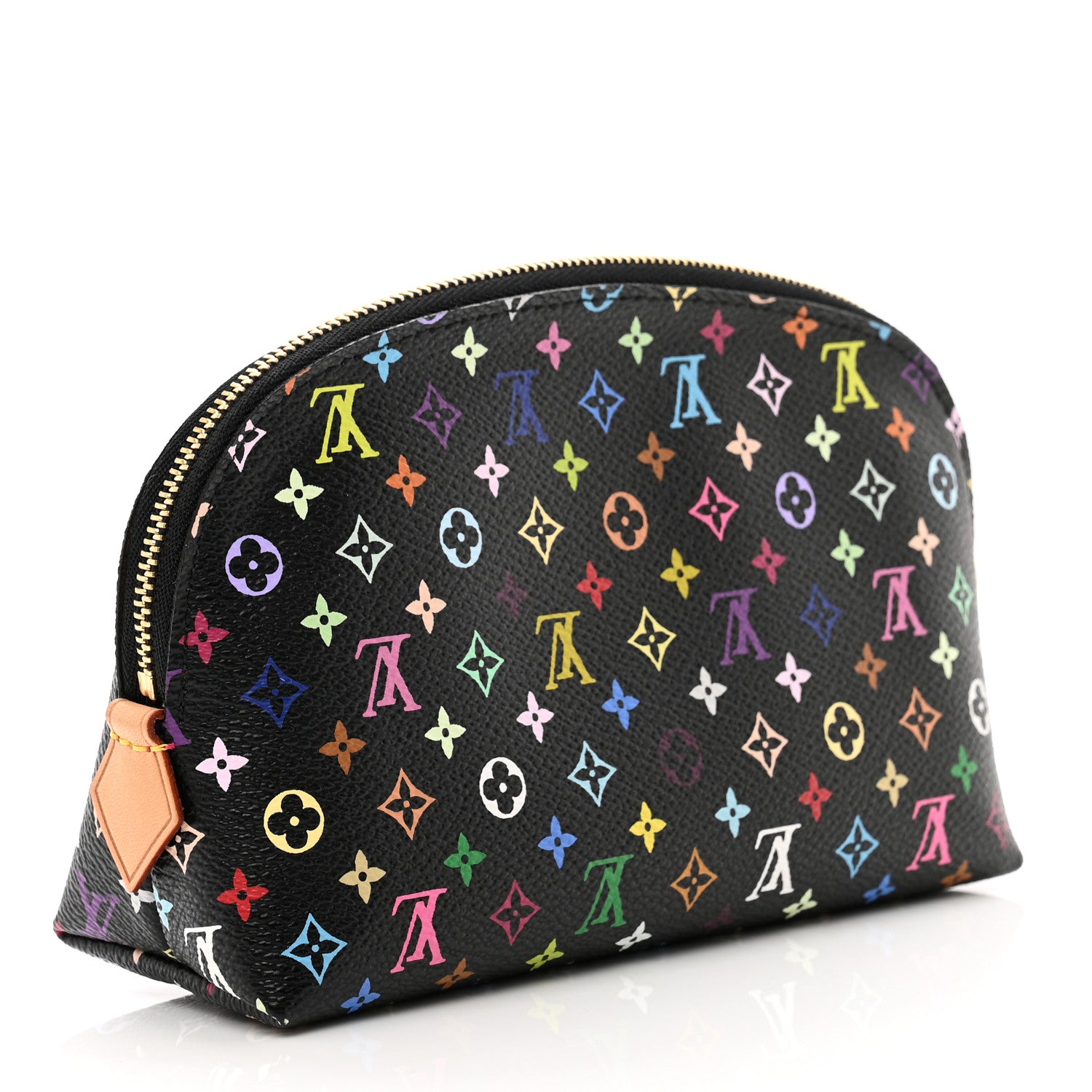 Louis Vuitton Monogram Multicolor Cosmetic Pouch Black Grenade 3 of 6