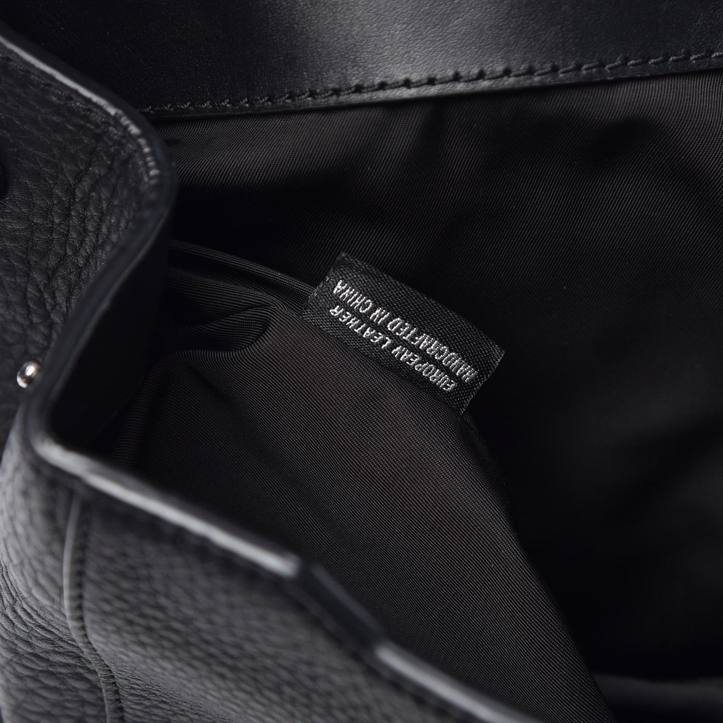 Calfskin Large Marion Black Silver Hardware