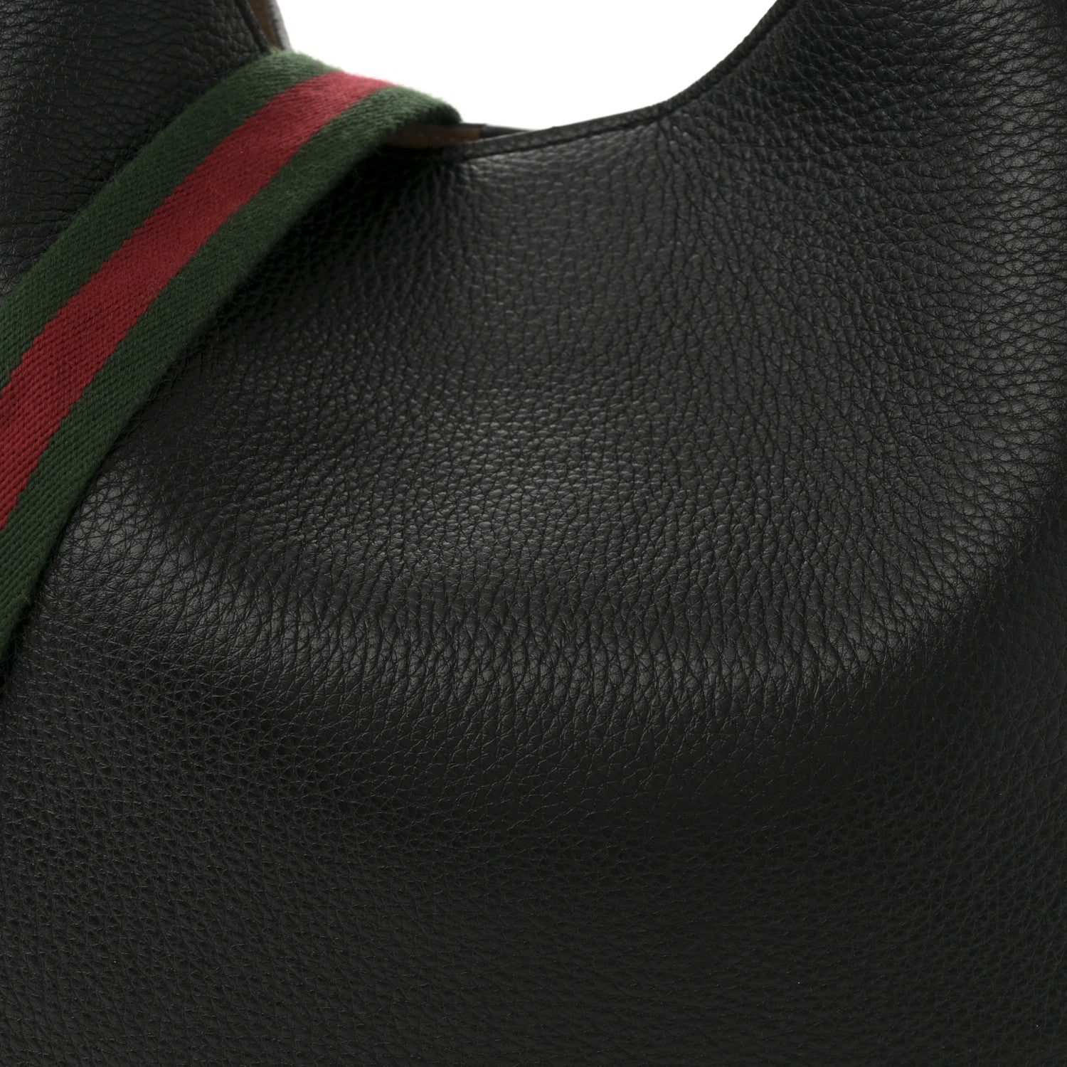 Gucci Soft Grained Calfskin Maxi B Hobo Black 8 of 11