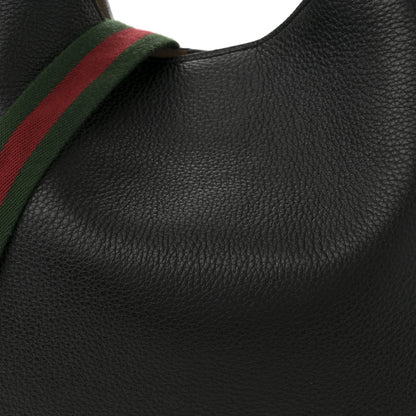 Gucci Soft Grained Calfskin Maxi B Hobo Black 8 of 11