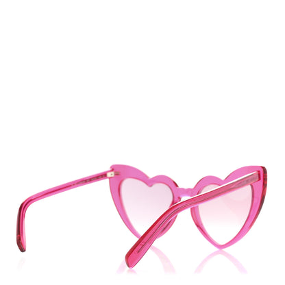 Saint Laurent Acetate Heart Frame Loulou SL181 Sunglasses Pink 4 of 8