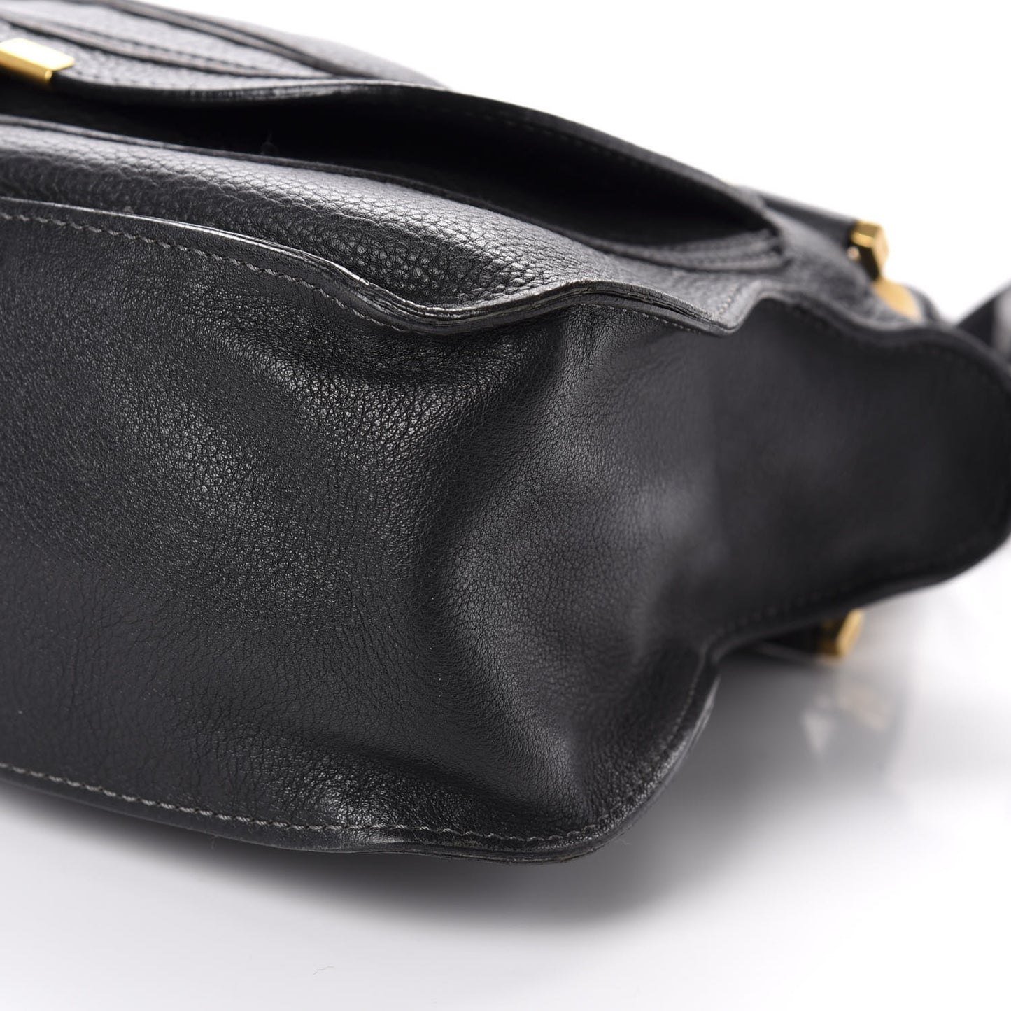 Calfskin Medium Marcie Satchel Black