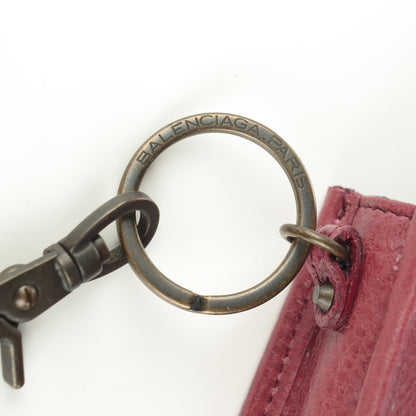Balenciaga Agneau Mini City Bag Charm Cassis 8 of 8