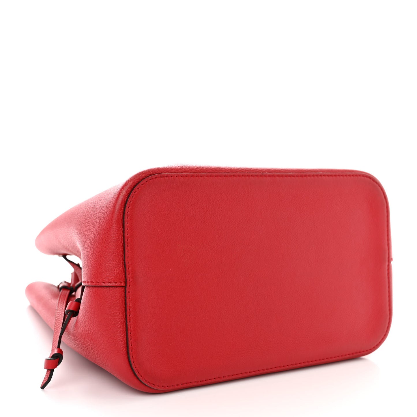 Calfskin Lockme Bucket Rubis