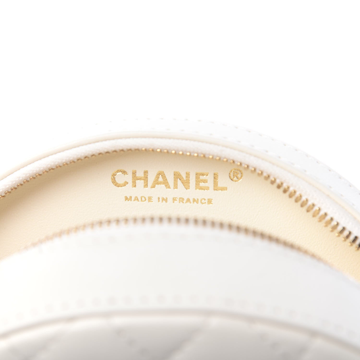 Chanel Lambskin Coco Lifesaver Round Bag Pink White 7 of 10