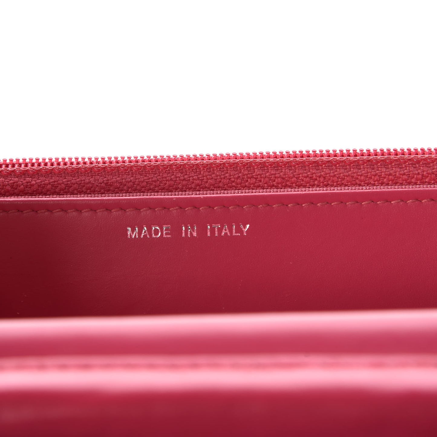 Patent Quilted Wallet On Chain WOC Dark Pink