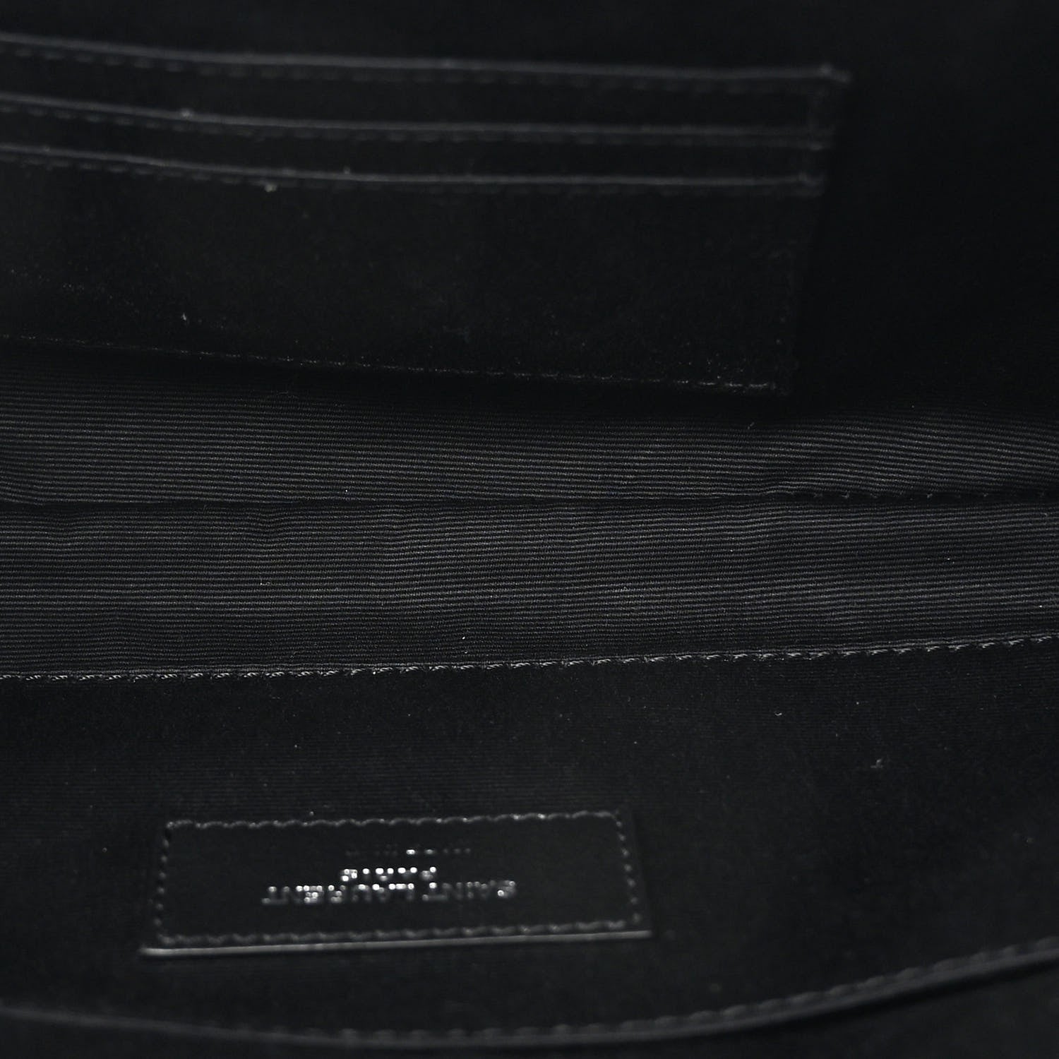 Saint Laurent Lambskin Monogram Belt Bag Black 5 of 10