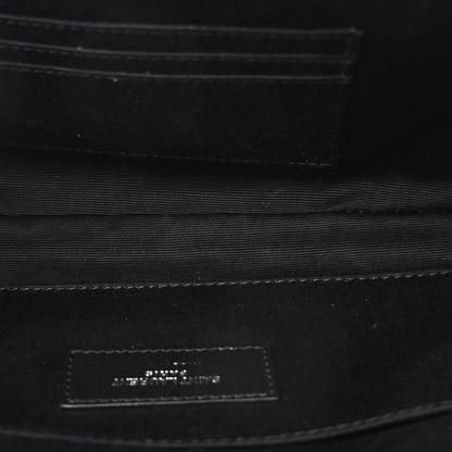 Saint Laurent Lambskin Monogram Belt Bag Black 5 of 10