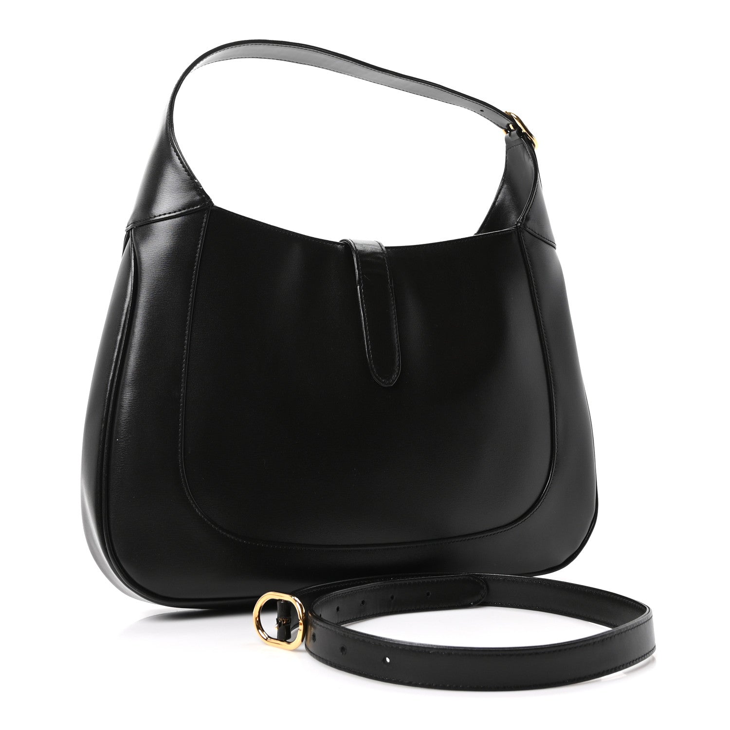 Gucci Boarded Dyana Lux Calfskin Medium Jackie 1961 Hobo Black 3 of 10