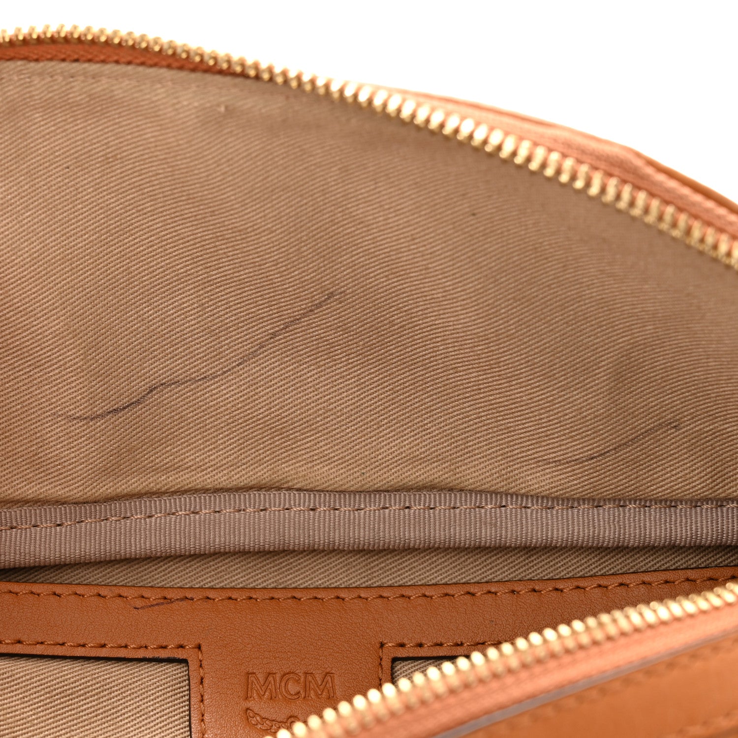 MCM Visetos Stark Belt Bag Cognac 21 of 22
