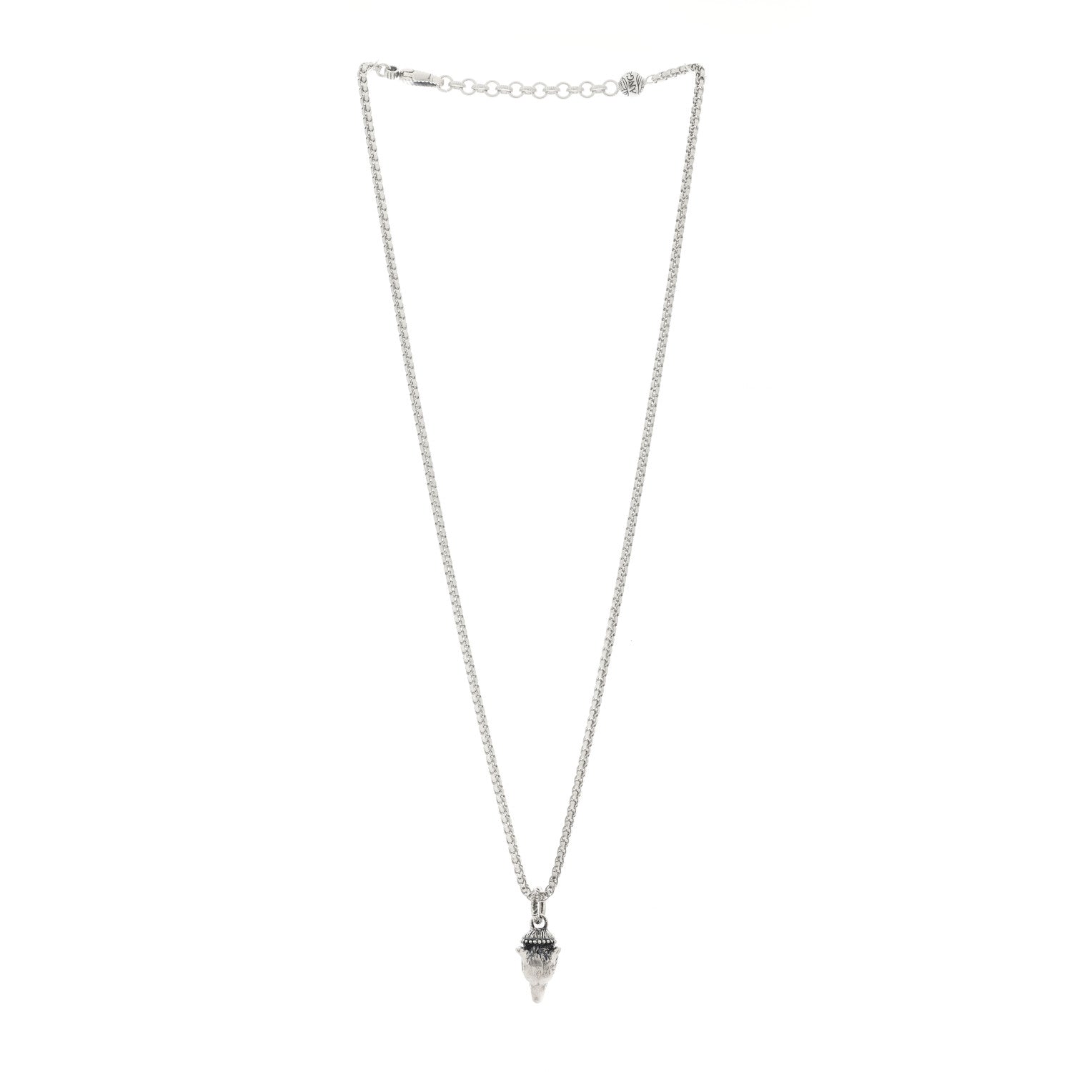 Gucci Sterling Silver Anger Forest Wolf Head Necklace 3 of 7