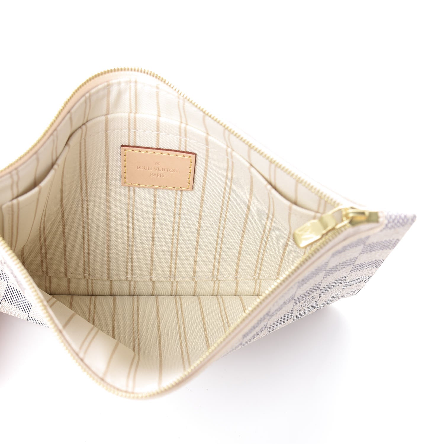 Louis Vuitton Damier Azur Neverfull MM GM Pochette 4 of 5