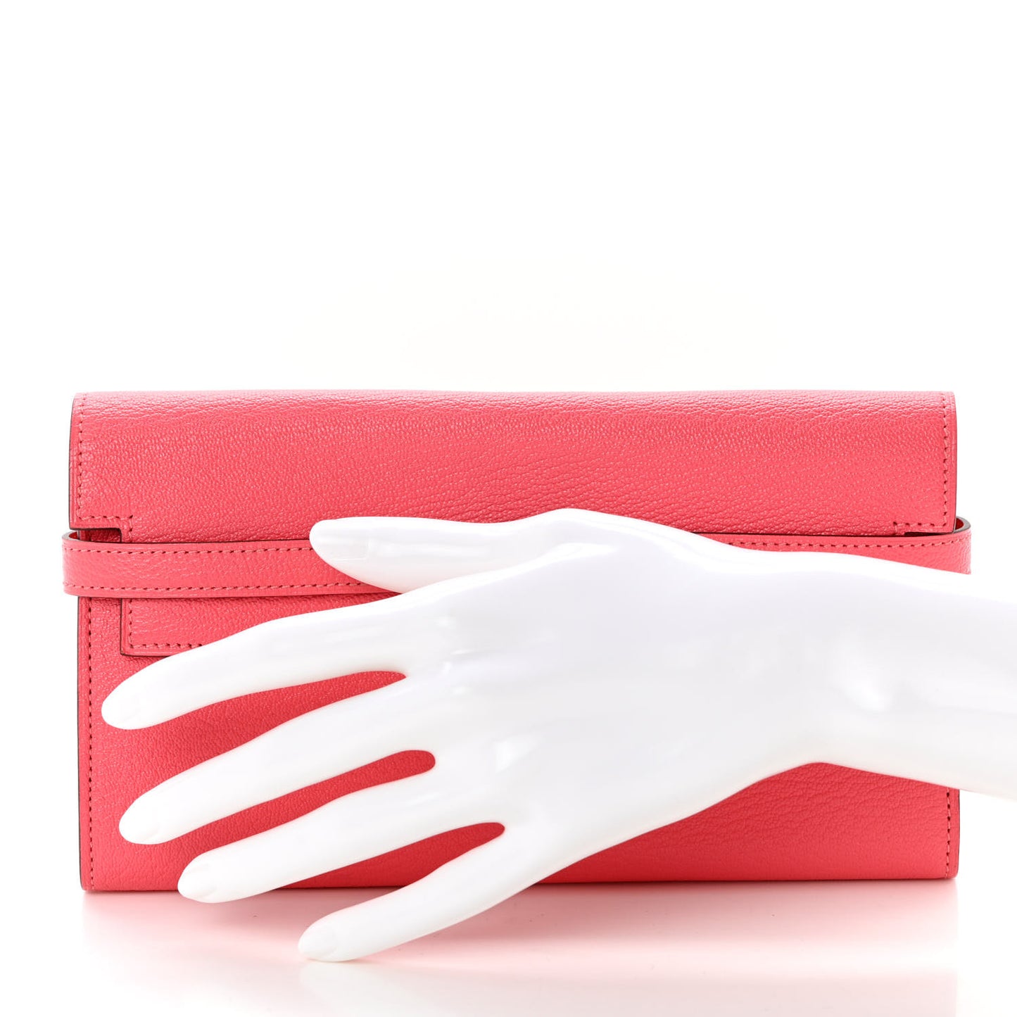 Chevre Mysore Kelly Longue Wallet Rose Lipstick