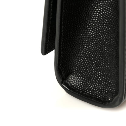 Saint Laurent Grain De Poudre Small Monogram Kate Satchel Black 12 of 14