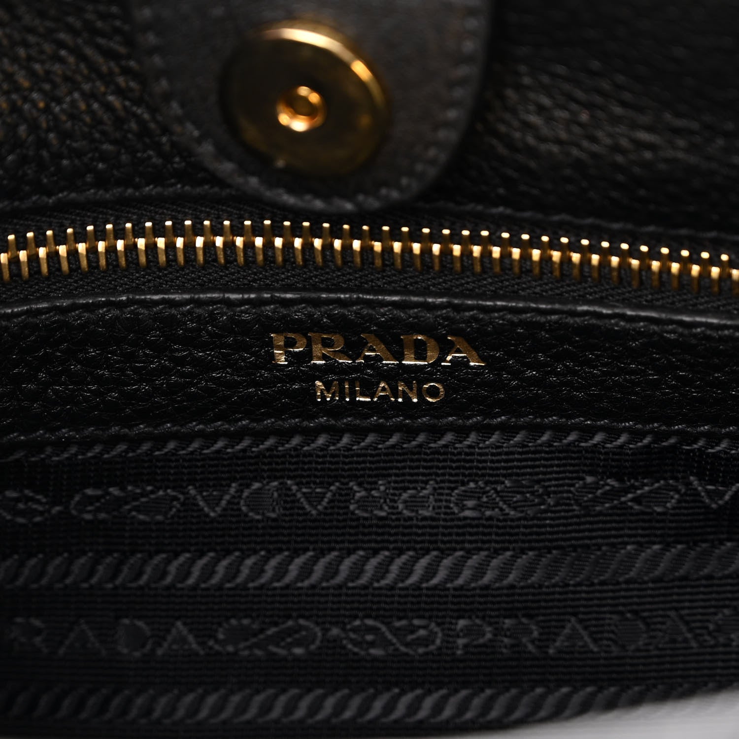 Prada Vitello Daino Soft Zippered Messenger Hobo Black 5 of 8