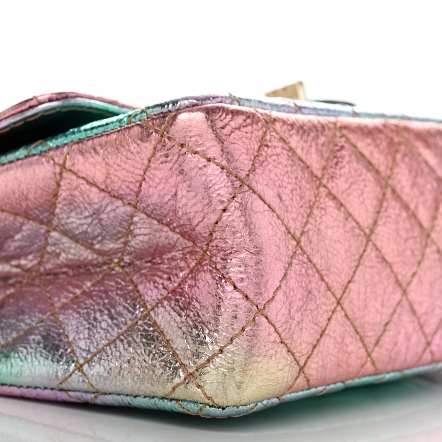 Chanel Metallic Goatskin Quilted Mini 2.55 Reissue Flap Multicolor 8 of 10