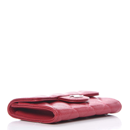 Chanel Caviar Quilted Flap Card Holder Pink 4 of 9