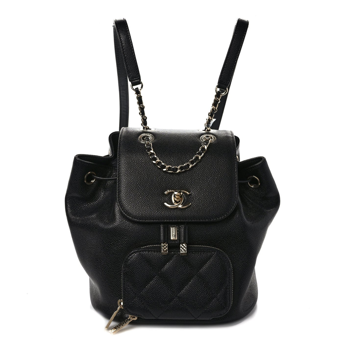 Caviar Quilted Mini Business Affinity Backpack Black