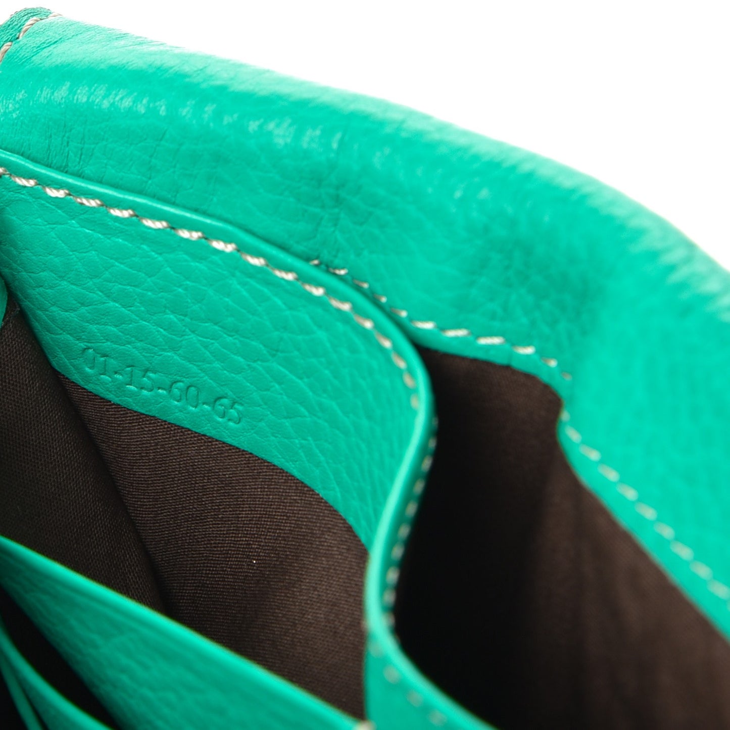 Calfskin Marcie Continental Flap Wallet Jade Green