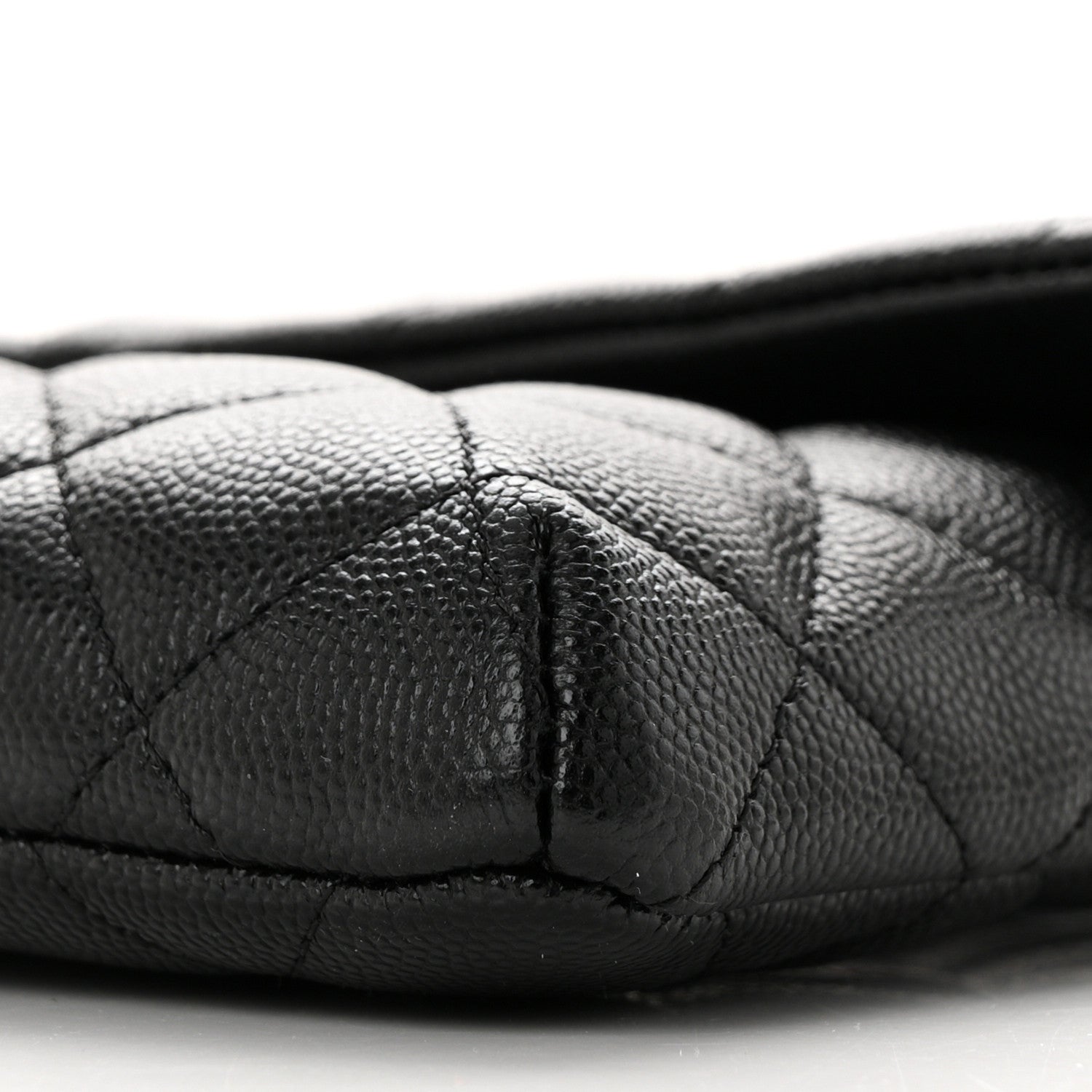 Chanel Caviar Quilted Flap Clutch Black 10 of 11