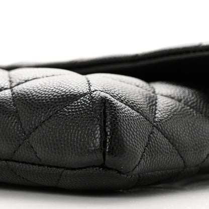 Chanel Caviar Quilted Flap Clutch Black 10 of 11