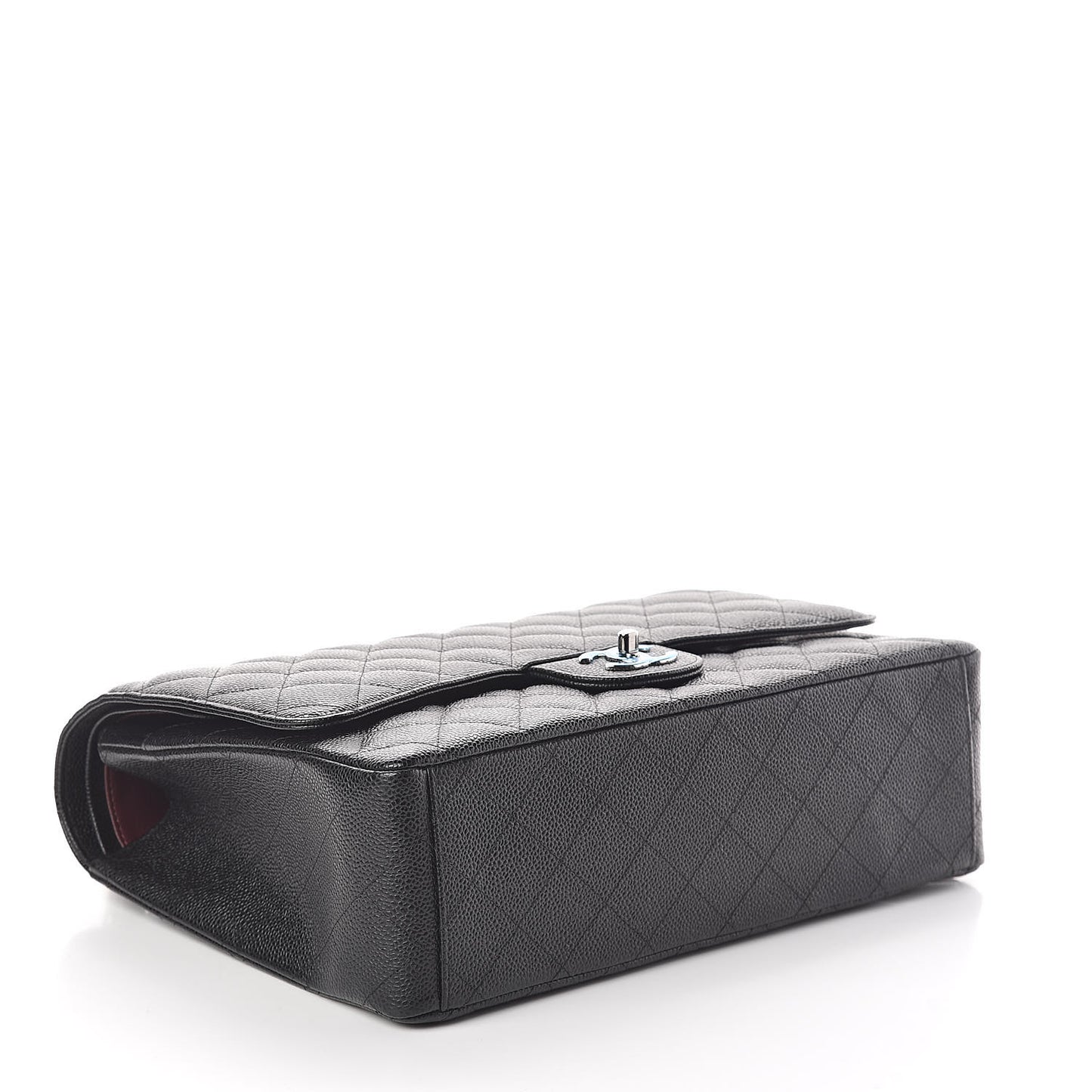 Caviar Quilted Maxi Double Flap Black