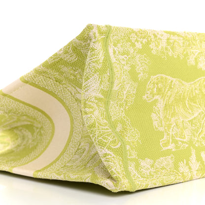 Christian Dior Canvas Embroidered Medium Dioriviera Toile De Jouy Book Tote D-Lite Green 10 of 13