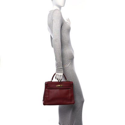 Hermes Taurillon Clemence Kelly Retourne 32 Rouge H 2 of 14