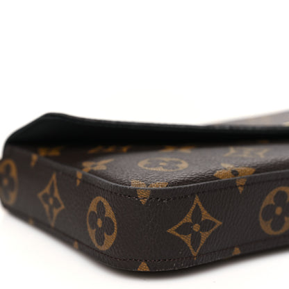 Louis Vuitton Monogram My LV World Tour Pochette Felicie Chain Wallet Black 9 of 11
